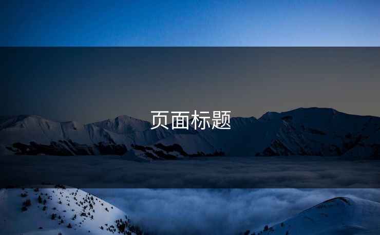 页面标题
